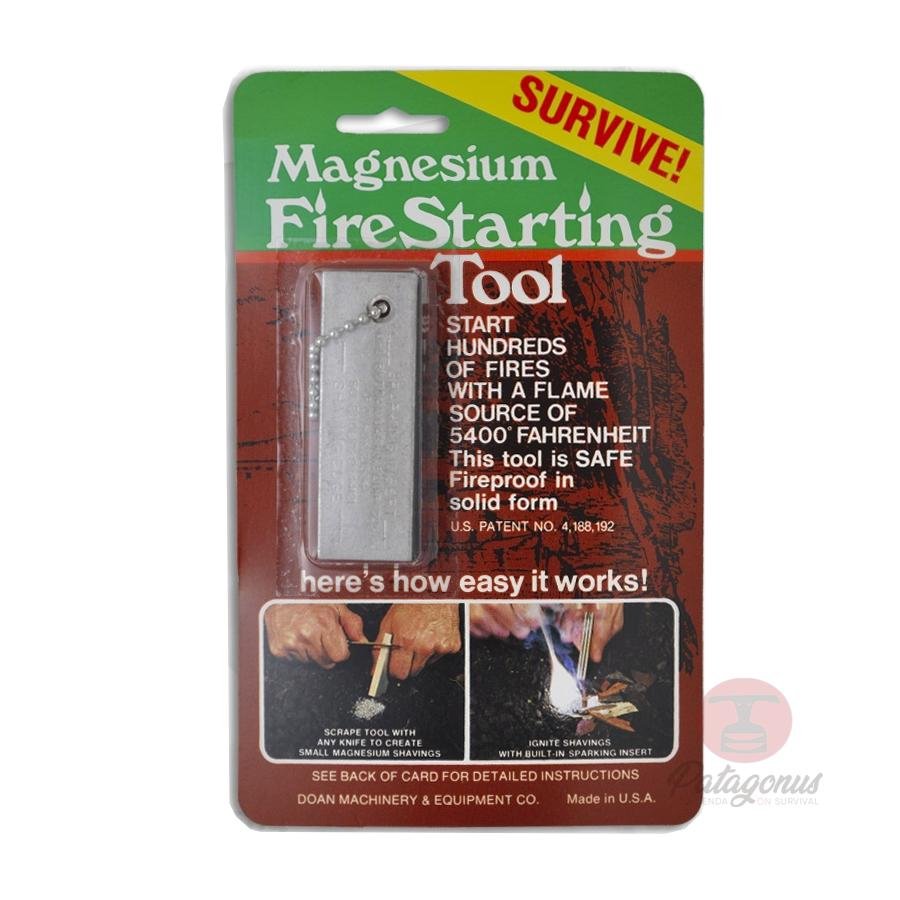 Kit de herramientas de supervivencia para encendedor de pedernal barra  magnesio 