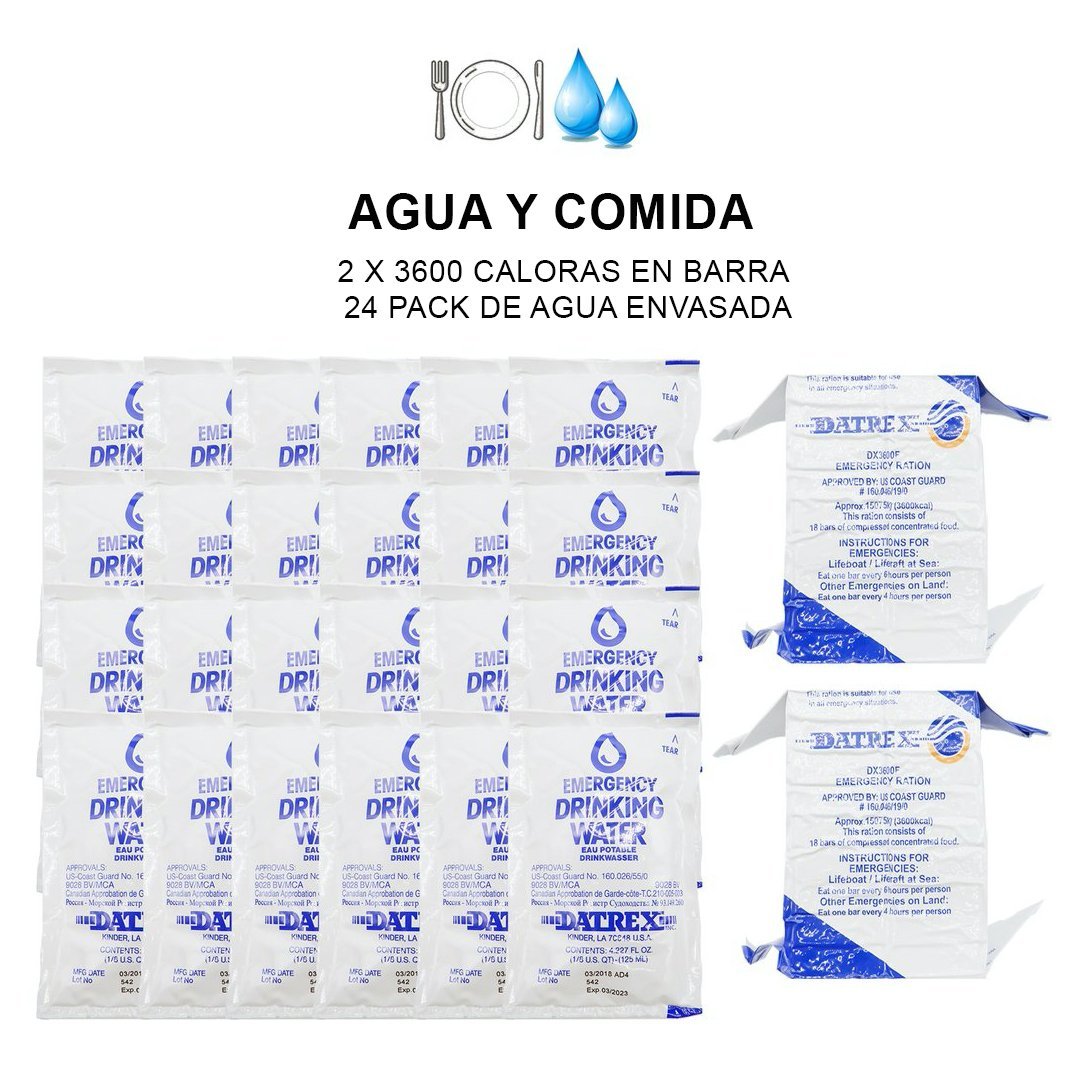 Kit Supervivencia Nomade 72 Horas 2 Personas Patagonus