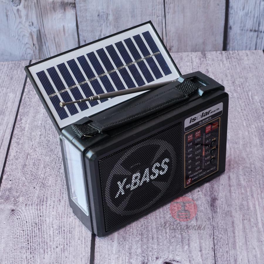 Radio Am Fm Usb Sd Linterna Solar Recargable Cn-S5489FM-BT